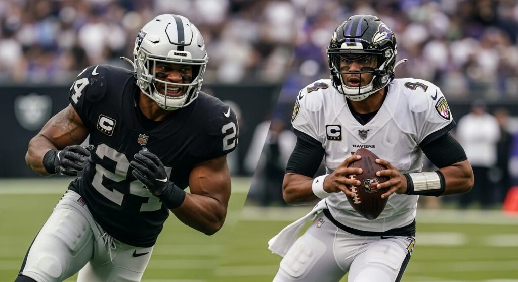 Las Vegas Raiders vs. Baltimore Ravens Match Player Stats