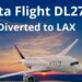 delta flight dl275 diverted lax