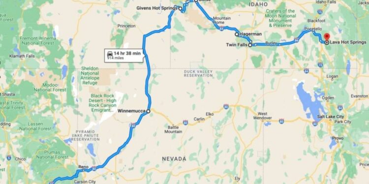 road trip california to montana